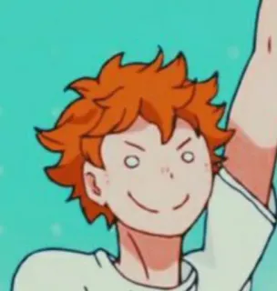 🍊 02d68962 Shoyo Hinata Haikyuu!! 动漫, 排球少年, 日向翔阳, 漫画, 卡通, 排球 telegram sticker