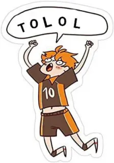 🍊 bb806ec5 TOLOL 动漫, 漫画, 卡通, 搞笑, 快乐, Tolol telegram sticker
