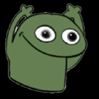 🍫 5a88c866 カエル, 漫画, 緑, キャラクター, 楽しい, おバカ telegram sticker