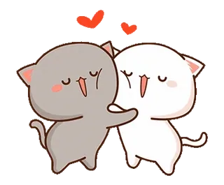 🥰 99dcf89b Katzen, Umarmung, Liebe, Süß, Tiere whatsapp sticker