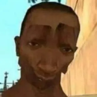 😋 c14f37ea Carl Johnson Grand Theft Auto: San Andreas carl johnson, grand theft auto, san andreas, видеоигра, персонаж telegram sticker