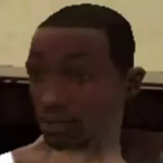 😳 b21dc160 CJ Grand Theft Auto: San Andreas gta, san andreas, cj, video game, character telegram sticker