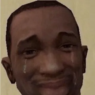 🥲 c1da73c0 CJ Grand Theft Auto: San Andreas crying, sad, video game, GTA, San Andreas telegram sticker