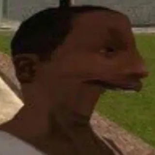 🤣 e1514e25 CJ Grand Theft Auto: San Andreas gta, cj, san andreas, game, character telegram sticker