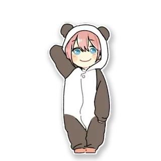 🐼 95e7b697 Anime, Panda, Kawaii, Mignon, Dessin animé telegram sticker