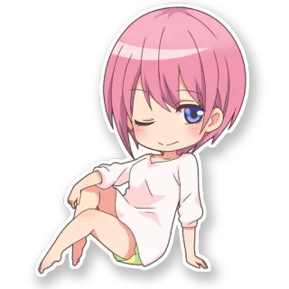 💛 d4d0850d Anime, Fille, Dessin animé, Personnage telegram sticker