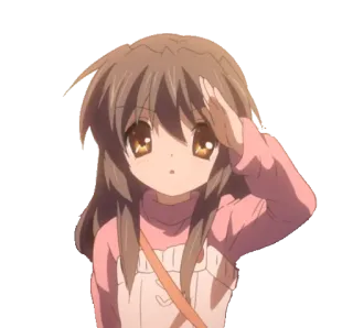 👋 387ac0de Anime, Fille, Salut, Kawaii, Manga telegram sticker