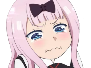 😢 53ec8bcd Chika Fujiwara Kaguya-sama: Love Is War Animé, Chibi, Kawaii, Mignon, Pleurs, Chika Fujiwara, Kaguya-sama telegram sticker