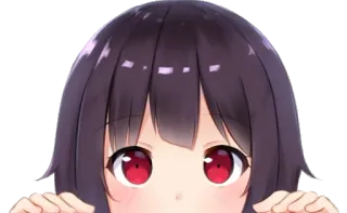 👀 8050f21c Anime, Manga, Dessin animé, Mignon, Fille, Yeux telegram sticker