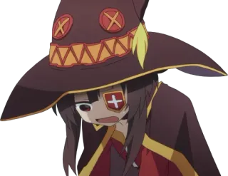 😨 9a9acbab Megumin Konosuba Anime, Megumin, Konosuba, Magie, Mage, Explosion telegram sticker