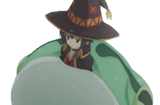 🐸 bd58969f Megumin Konosuba Anime, Megumin, Konosuba, Magicienne, Mignon, Fille telegram sticker