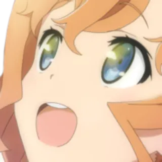 😃 467c053b Anime, Kreskówka, Wyrażenie, Zaskoczony, Zszokowany, Postać, Twarz telegram sticker