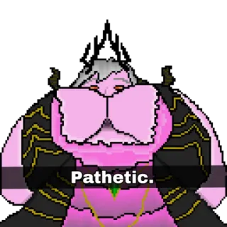 😩 02c97907 Pathetic. Figur, Monster, erbärmlich whatsapp sticker