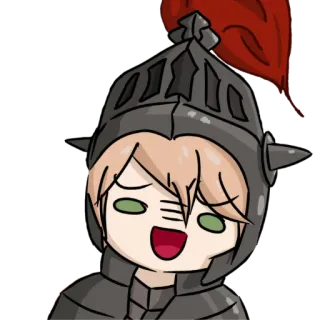 💢 c166826c Ritter, Helm, Rüstung, Cartoon, Zeichnung whatsapp sticker