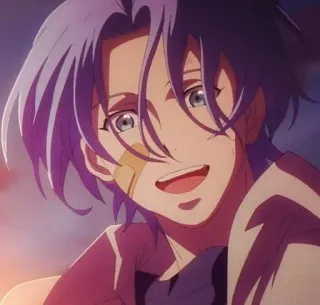 🌟 527917c7 Reki Kyan SK8 the Infinity аниме, персонаж, Реки Киян, SK8 the Infinity, улыбается, мультфильм telegram sticker