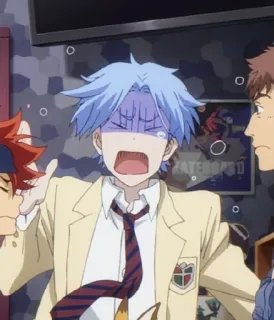 🌟 cd934ebb аниме, в шоке, персонаж, выражение, sk8 the infinity telegram sticker