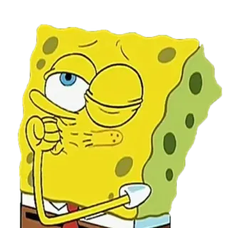 🤔 26df6dbf Spongebob Squarepants spongebob, dessin animé, nickelodeon, drôle, squarepants, animé, personnage telegram sticker
