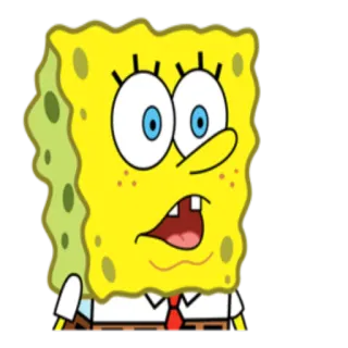😯 134dbba7 SpongeBob SquarePants スポンジボブ, カートゥーン, ニコロデオン, スクエアパンツ, アニメ telegram sticker