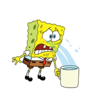 😭 5292c50e SpongeBob スポンジボブ, 泣く, 涙, アニメ, ニコロデオン telegram sticker
