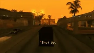 😡 5aa17389 Shut up. Grand Theft Auto, GTA, Gra wideo, Dialog, Fraza telegram sticker