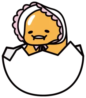 👶 a414a011 Gudetama яйцо, малыш, милый, мультфильм, Гудетама whatsapp sticker