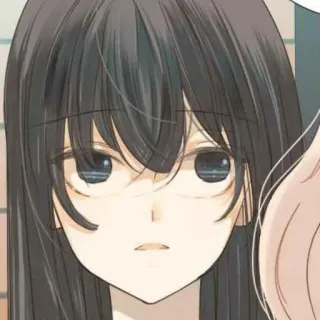 ⛲ 167b4ea5 Аниме, Манга, Девушка, Портрет, Мультфильм whatsapp sticker