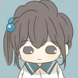 ⛲ 233990aa Мультфильм, Девочка, Иллюстрация, Милый, Аниме, Чиби whatsapp sticker