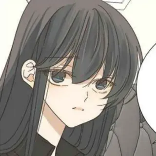 ⛲ 5e366821 аниме девушка, мультфильм, иллюстрация, персонаж, манга whatsapp sticker