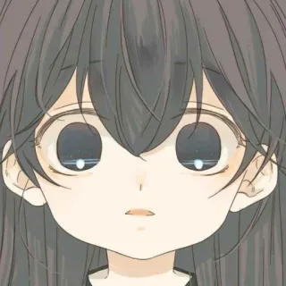 ⛲ 8dd8d01d аниме девушка, манга, портрет, мультфильм, искусство, иллюстрация whatsapp sticker