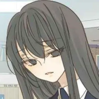 ⛲ 97e00c05 Аниме, Мультфильм, Грустно, Девушка, Манга whatsapp sticker