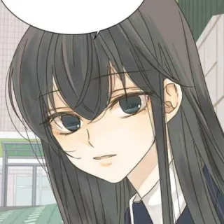 ⛲ df217091 Аниме, Манга, Девушка, Портрет, Мультфильм, Иллюстрация whatsapp sticker