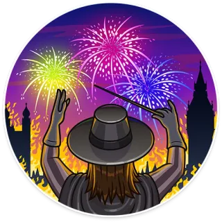Guy Fawkes whatsapp stickers
