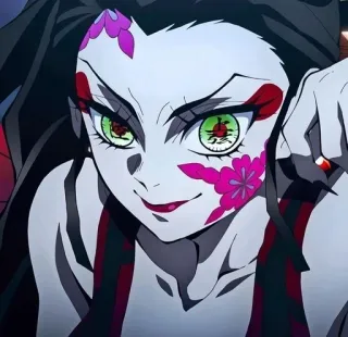 🤍 bce67796 Daki Demon Slayer Anime, Ác quỷ, Daki, Thanh gươm diệt quỷ, Nhân vật, Quái vật telegram sticker