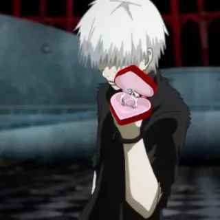 💍 4ab12509 动漫, 戒指, 心, 婚礼, 爱, 求婚 telegram sticker