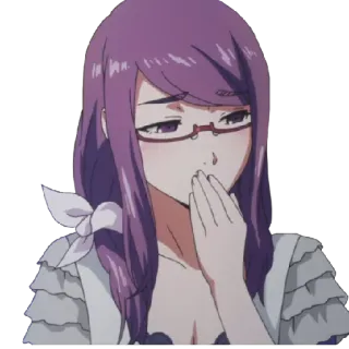😎 46695702 Rize Kamishiro Tokyo Ghoul Аниме, Ризе Камиширо, Токийский гуль, Персонаж, Стикер telegram sticker