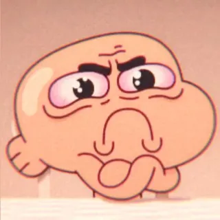 🤡 779ec9b4 Darwin Watterson The Amazing World of Gumball мультфильм, персонаж, рыба, Гамбол, Дарвин telegram sticker