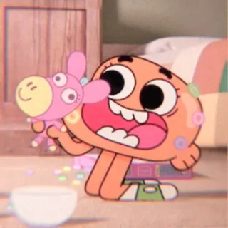 🤡 80edeb41 Darwin Watterson The Amazing World of Gumball мультфильм, Удивительный мир Гамбола, Дарвин, анимация, детское шоу telegram sticker