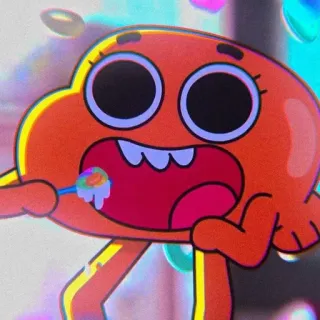 🐈 4a634760 Darwin Watterson The Amazing World of Gumball การ์ตูน, ภาพเคลื่อนไหว, ปลา, ลูกกวาด, สีส้ม telegram sticker