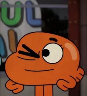 🐈 8d69a03f Darwin Watterson The Amazing World of Gumball การ์ตูน, ปลา, มานุษยรูปนิยม, ตัวละคร, อนิเมชั่น, Darwin Watterson telegram sticker