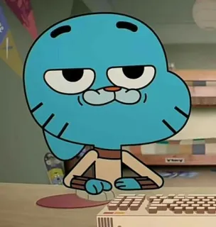 🐈 a214c6b2 Gumball Watterson The Amazing World of Gumball การ์ตูน, กัมบอล, The Amazing World of Gumball, แอนิเมชัน, แมว, ตัวละคร telegram sticker