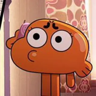 🐈 a387f4f2 Darwin Watterson The Amazing World of Gumball การ์ตูน, ปลา, โกรธ, สีส้ม, รายการทีวี telegram sticker