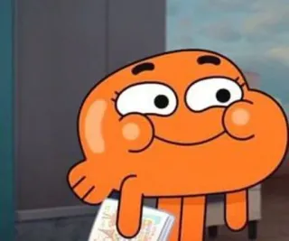 🐈 aad63e58 Darwin Watterson The Amazing World of Gumball การ์ตูน, ปลา, สีส้ม, ตัวละคร, อนิเมชั่น telegram sticker