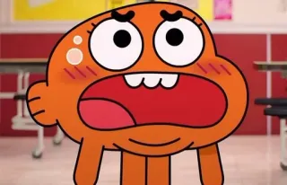 🐈 def8207d Darwin Watterson The Amazing World of Gumball การ์ตูน, สีส้ม, ปลา, แอนิเมชั่น, ตลก, รายการทีวี telegram sticker