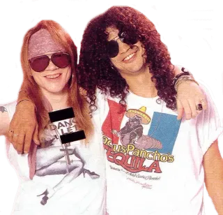 👬 406d0324 Axl Rose axl rose, slash, guns n roses, estrellas de rock, músicos telegram sticker