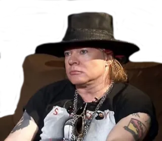 😐 5615466e Axl Rose músico, cantante, estrella de rock, axl rose, guns n roses telegram sticker