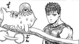 🖤 ca2b1137 Guts Berserk ぷ Anime, Manga, Berserk, Guts, Behelit telegram sticker