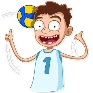 George Volleyball telegram stickers
