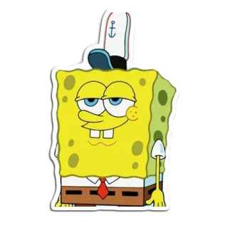 🧽 3f8dd4d3 Spongebob Squarepants Bob l'éponge, Dessin animé, Nickelodeon, Bob l'éponge Carré, Personnage, Carré telegram sticker
