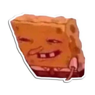 🧽 7070c95f SpongeBob SquarePants dessin animé, drôle, SpongeBob, mème, visage telegram sticker