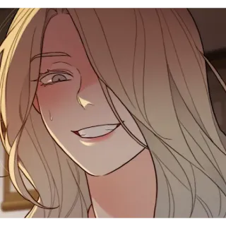 😈 54217e55 wanita, senyum, kartun, seni whatsapp sticker